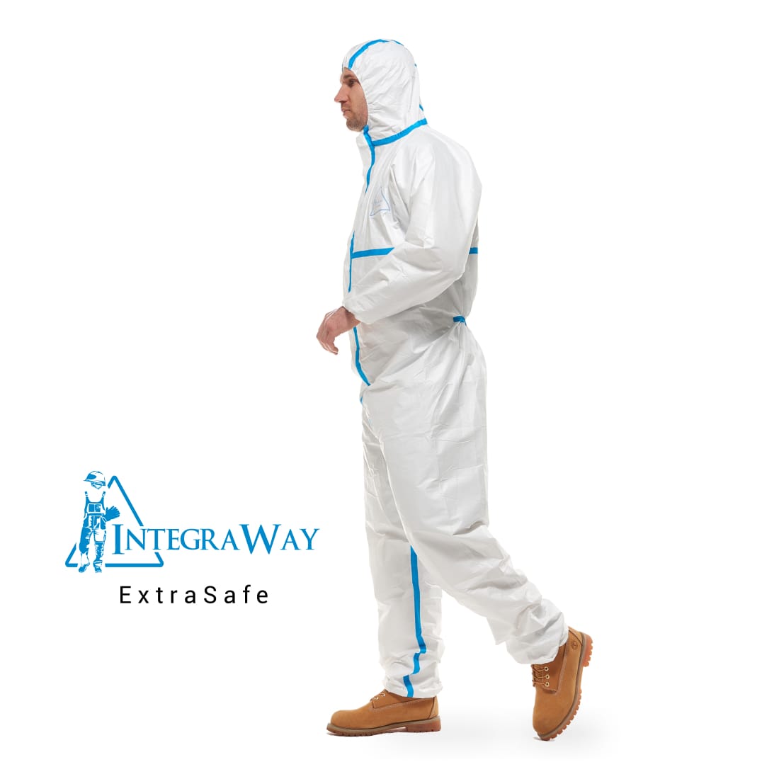 IntegraWay ExtraSafe coverall Type 4/5/6: taped seams, petrochemistry, 65 g/m²