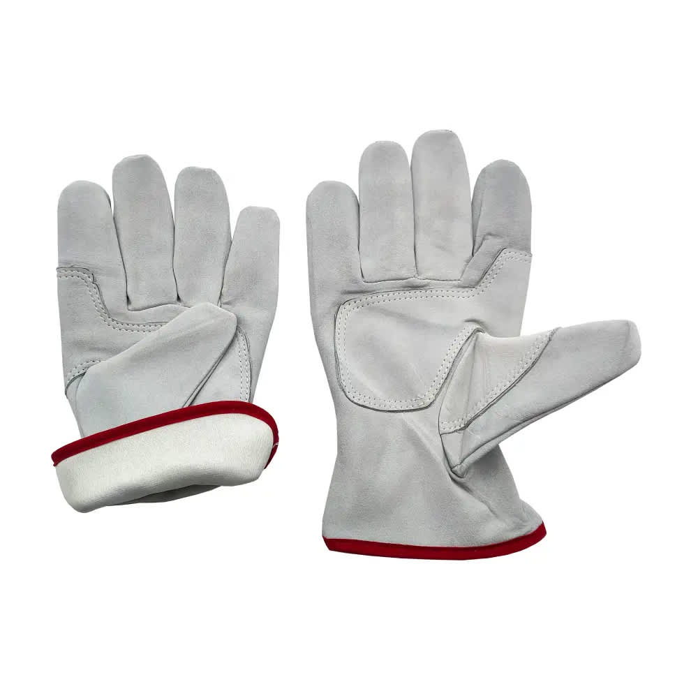 TECRON 4219 Split Leather Gauntlet Gloves — For Welding, Metal, and Abrasive Work
