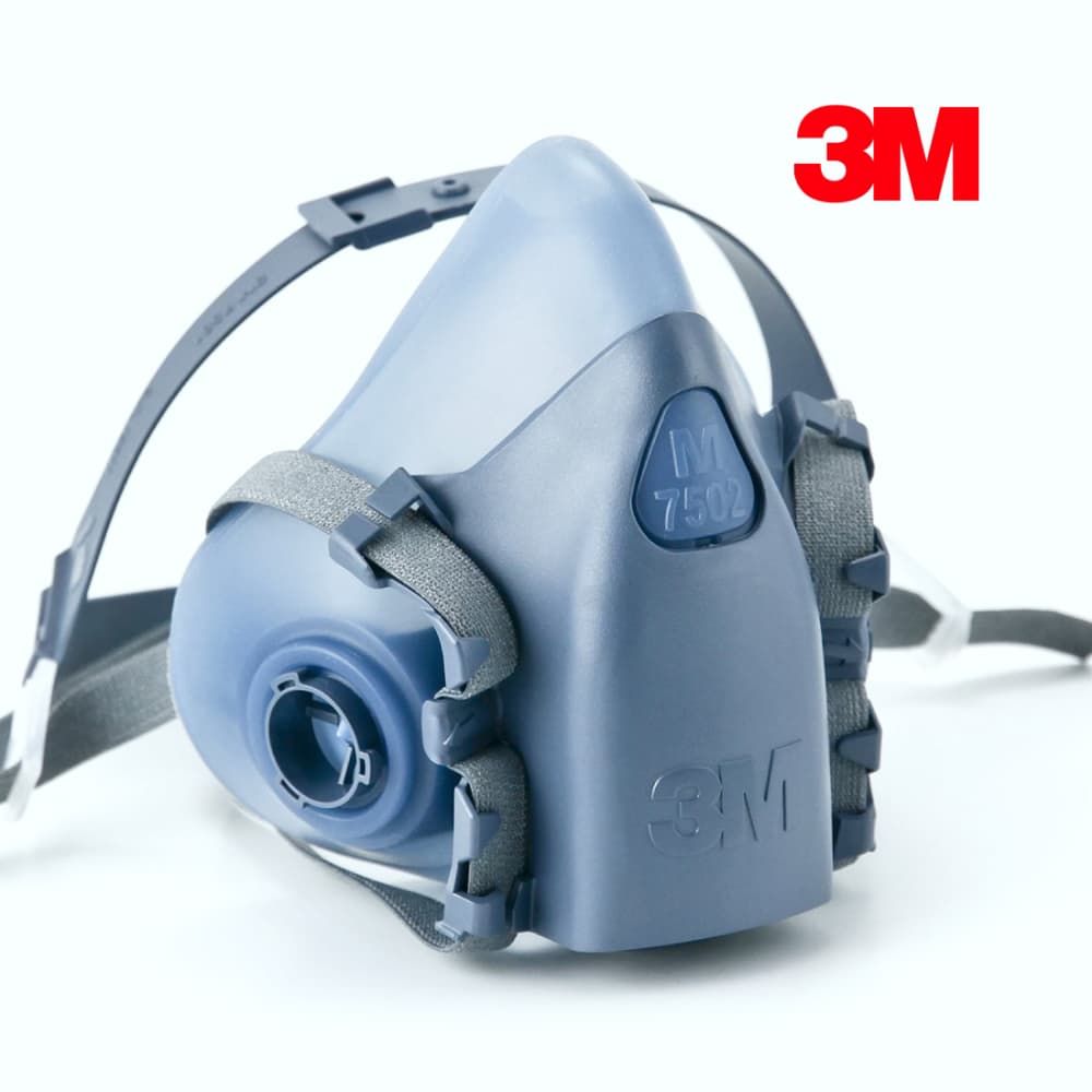 Профессиональная силиконовая полумаска 3M 7502 (M) FFP3 для сварщиков и химии