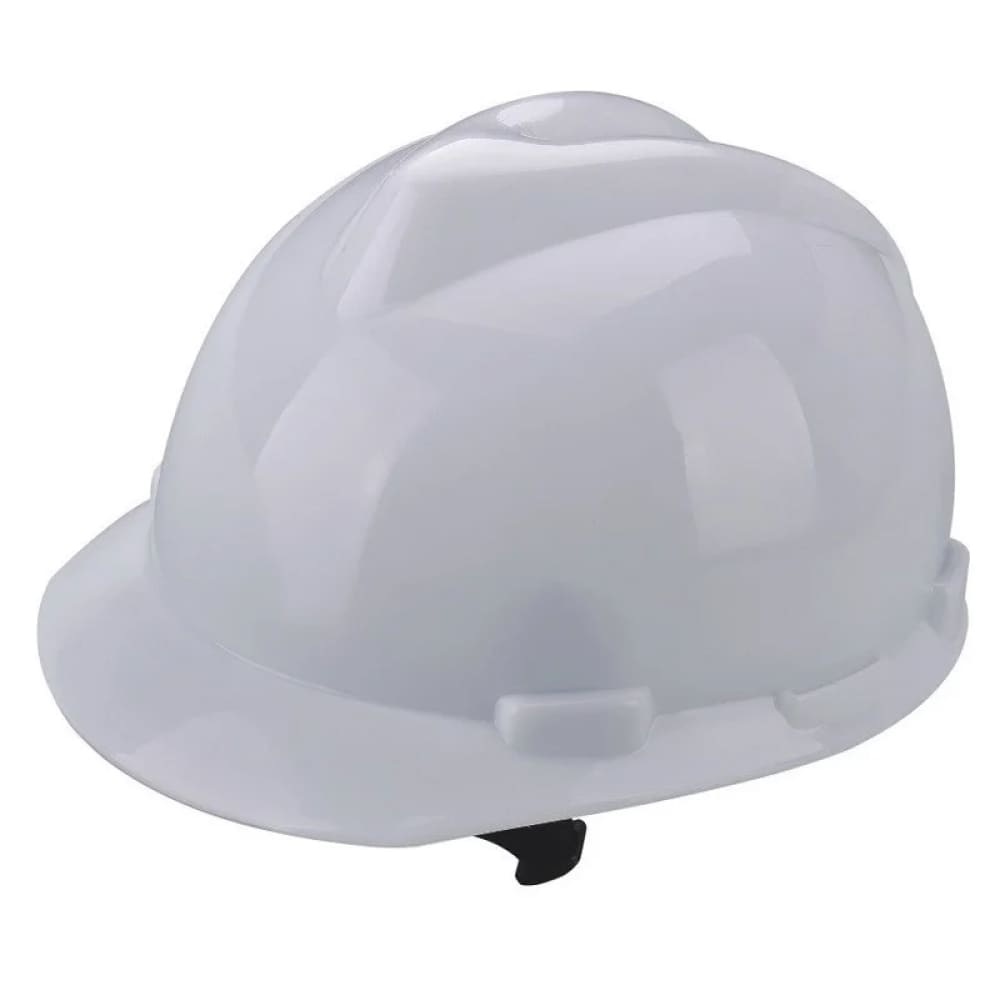 MSA V-Guard Safety Helmet White — ABS 300g, 440 Vac Insulation, EN 397