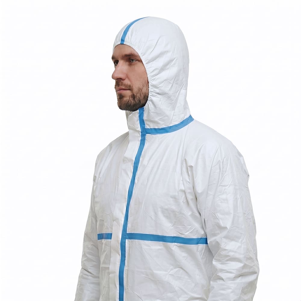 Комбинезон защитный Spectra Clean тип 4B-6B: EN 14126, антистатик, К30/Щ30, 65 г/м²