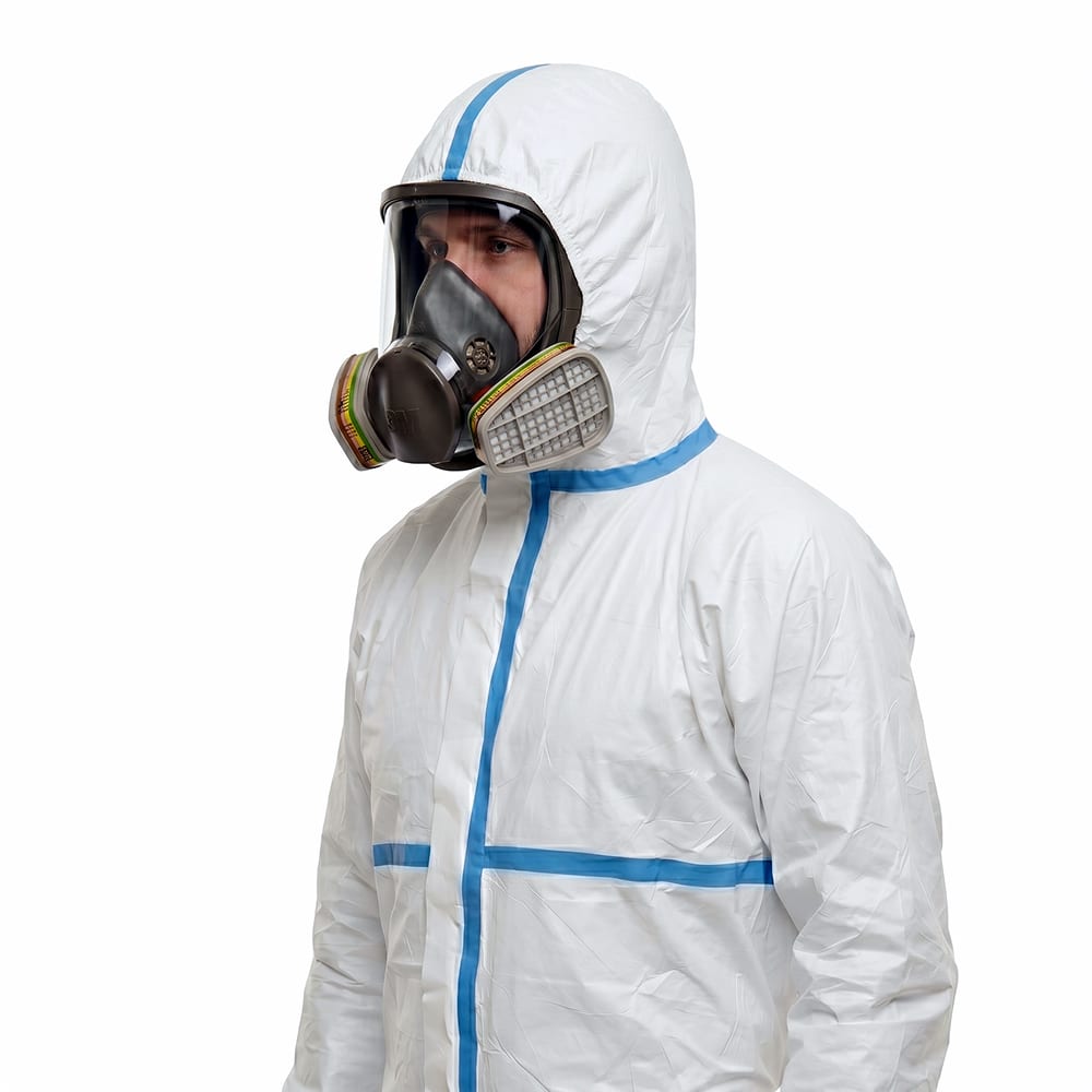 Комбинезон защитный Spectra Clean тип 4B-6B: EN 14126, антистатик, К30/Щ30, 65 г/м²