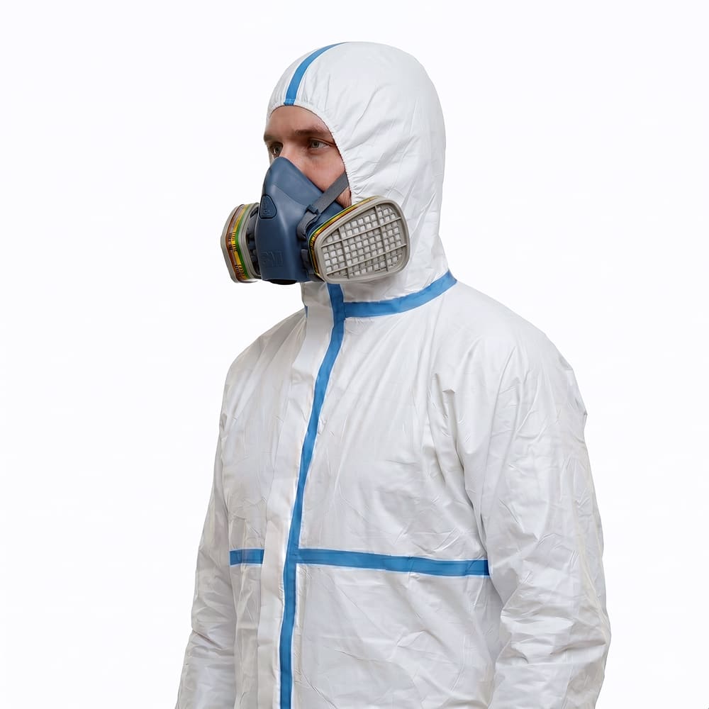 Комбинезон защитный Spectra Clean тип 4B-6B: EN 14126, антистатик, К30/Щ30, 65 г/м²