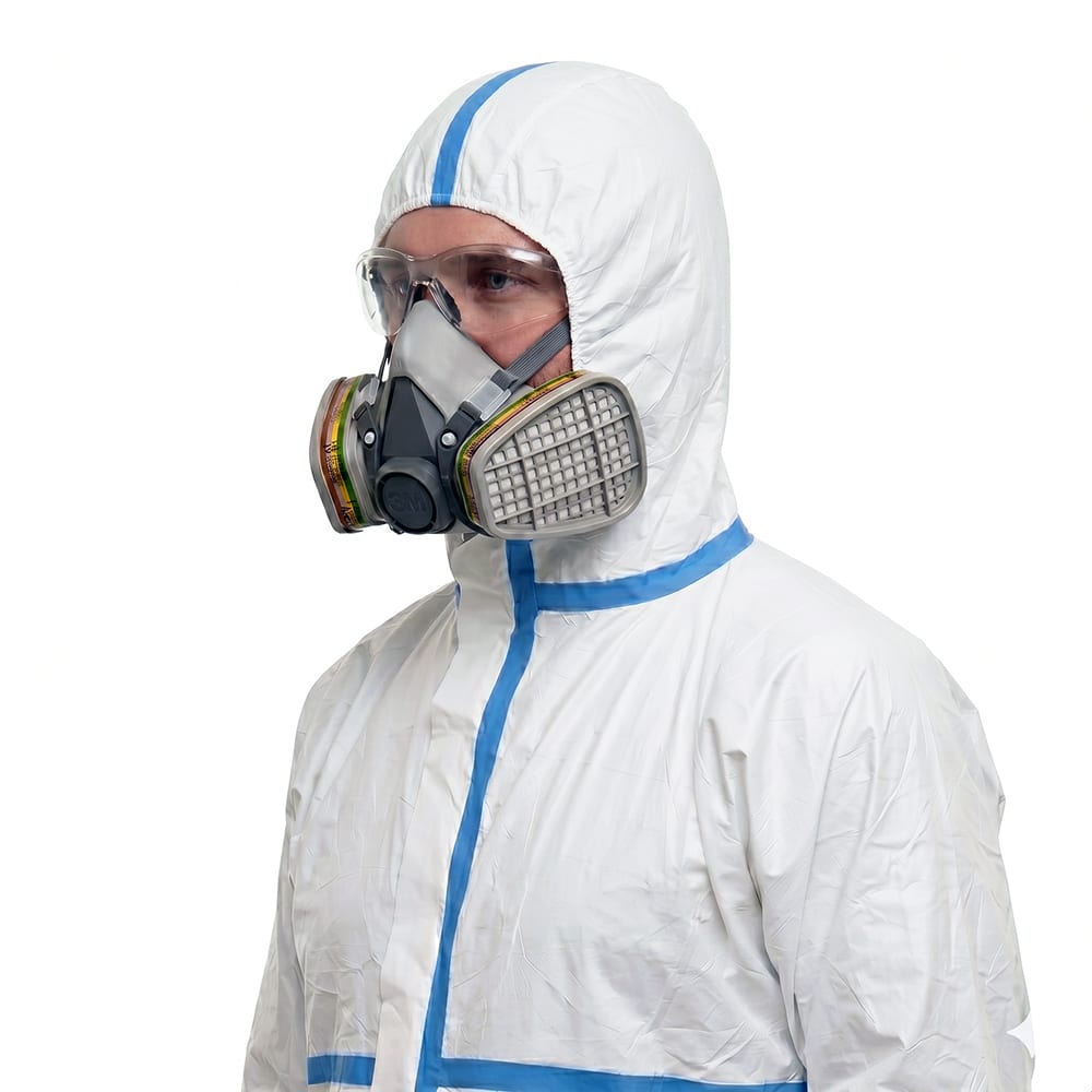 Комбинезон защитный Spectra Clean тип 4B-6B: EN 14126, антистатик, К30/Щ30, 65 г/м²