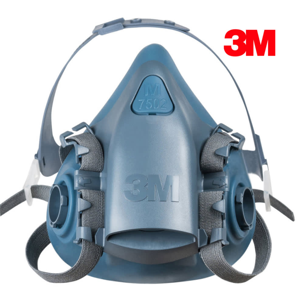 Профессиональная силиконовая полумаска 3M 7502 (M) FFP3 для сварщиков и химии